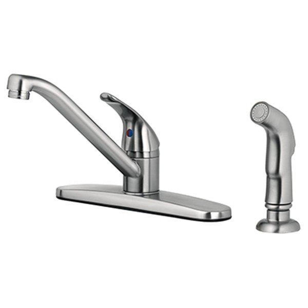 Homewerks HomePointe Kitchen Faucet with Single Lever Handle - PVD Brushed Nickel 242102